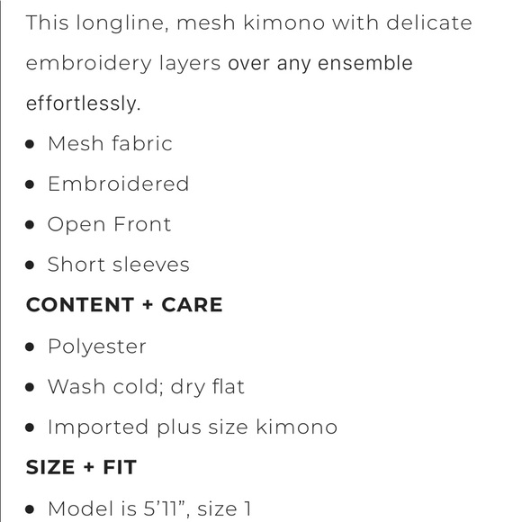 Embroiled kimono - Picture 3 of 3